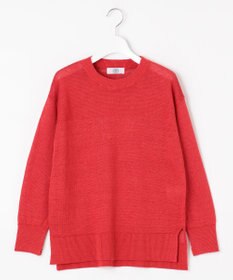 J.PRESS LADIES 【洗える・吸水速乾】 マーセライズコードリネン ニット