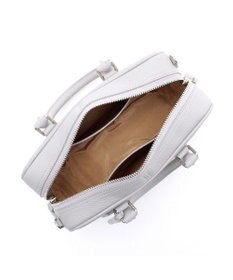 A.D.M.J. スワロフスキー・クリスタル　牛革　ボストンバッグ　23cm