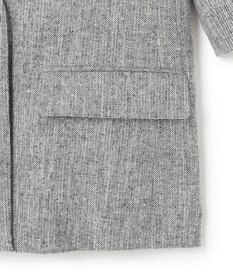 ICB L ストレッチMIXツイード 半袖ジャケット