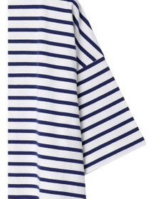 Green Parks ボーダーボートネック７分袖プルオーバー