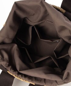 LA BAGAGERIE 【maison vert】 【ペーパー素材・多収納】ダブルハンドルかごバッグ