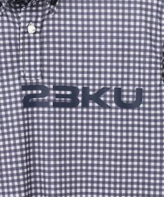 23区GOLF 【MEN】【接触冷感・UVケア・吸水速乾】ギンガムチェック柄 ポロシャツ