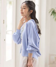 ANY SIS 【接触冷感・UVケア】ニットフーディー カーディガン