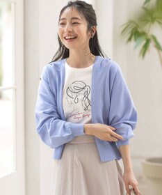 ANY SIS 【接触冷感・UVケア】ニットフーディー カーディガン