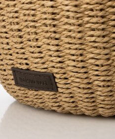 LA BAGAGERIE 【maison vert】 【ペーパー素材・多収納】ダブルハンドルかごバッグ