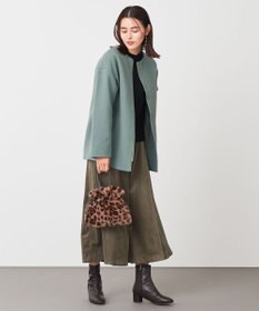 ANY ファイバーウール ノーカラーコート