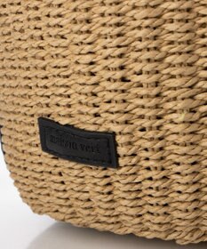 LA BAGAGERIE 【maison vert】 【ペーパー素材・多収納】ダブルハンドルかごバッグ