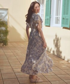 Feroux 【大好評につき新色・追加決定！】ウエストシャーリングデシン ワンピース