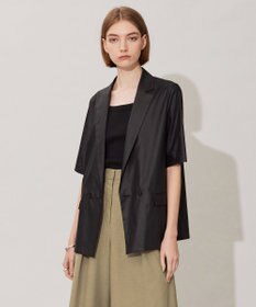 ICB 【接触冷感・洗える】エステルラミーチンツ ハーフスリーブジャケット