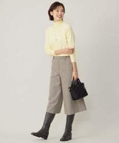 J.PRESS LADIES S 【WEB限定】ネップヘリンボーン ガウチョ パンツ