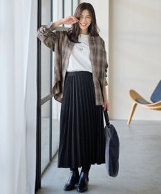 ANY L オンブレーチェックオーバーシャツ