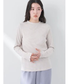 earth music&ecology マイクロボーダーリブプルオーバー