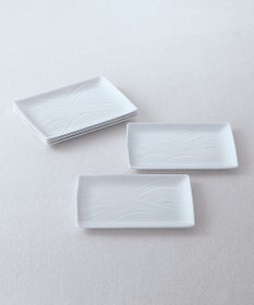 たち吉 【たち吉】白磁さらさ 銘々皿〈5枚〉 美濃焼