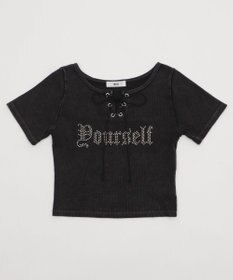 WEGO グラフィックレースアップちびT