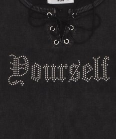 WEGO グラフィックレースアップちびT