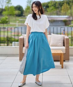 ANY L 【洗濯機可/接触冷感/UVケア】ソロナフリルスリーブプルオーバー