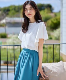 ANY L 【洗濯機可/接触冷感/UVケア】ソロナフリルスリーブプルオーバー