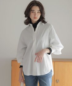 組曲 S エアリーシャーティング オーバーシャツ