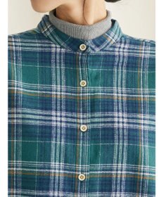 CRAFT STANDARD BOUTIQUE チェックバンドカラーサークルブラウス