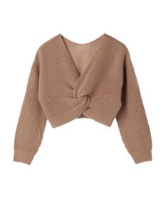 earth music&ecology ツイストデザインニット