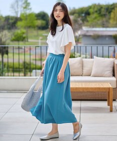 ANY L 【洗濯機可/接触冷感/UVケア】ソロナフリルスリーブプルオーバー