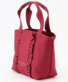 TOCCA 【A4サイズ対応】RIBBON FRILL CANVASTOTE キャンバストートバッグ