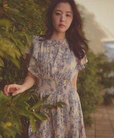 Feroux 【大好評につき新色・追加決定！】ウエストシャーリングデシン ワンピース