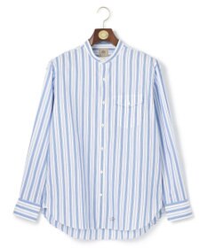 J.PRESS MEN 【SOMELOS】マルチストライプ バンドカラーシャツ