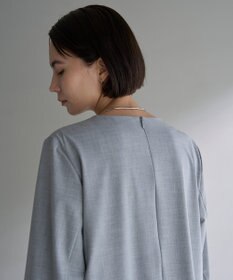 UNFILO ウールライク Vネックワンピース