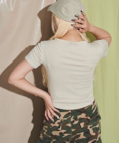 WEGO ヘンリーネックドームスタッズT