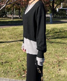 Green Parks シアーベロアプルオーバー