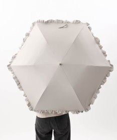 AURORA 【WEB限定】 フリル晴雨兼用傘（折りたたみ・トップフラット）