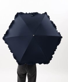 AURORA 【WEB限定】 フリル晴雨兼用傘（折りたたみ・トップフラット）