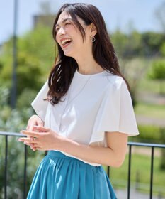 ANY L 【洗濯機可/接触冷感/UVケア】ソロナフリルスリーブプルオーバー