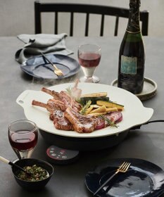 YAMATO テーブル＆キッチン 【レコルト】卓上IHクッキンググリドル  グレー  RIH-1(GY)