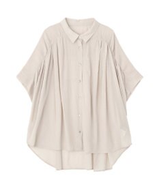 YECCA VECCA 【ドライタッチ】シアーバックギャザーシャツ