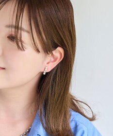Phoebe 〈シリーズ累計販売15000点突破！〉〈痛くないシリーズ〉ノーブルパールシャインエアリーイヤリング シルバー