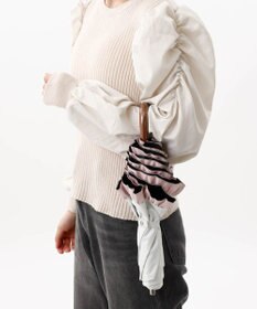 AURORA 【WEB限定】 フリル晴雨兼用傘（折りたたみ・トップフラット）