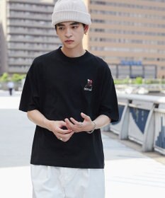 WEGO ヒゲサガラ刺繍Tシャツ