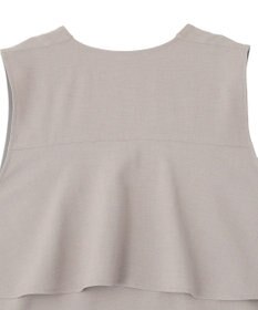 Green Parks イージーケアバックフリルジレ