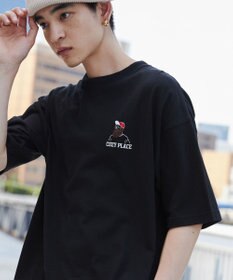 WEGO ヒゲサガラ刺繍Tシャツ