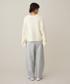 CRAFT STANDARD BOUTIQUE ロールアップ袖ショート丈ニットプルオーバー