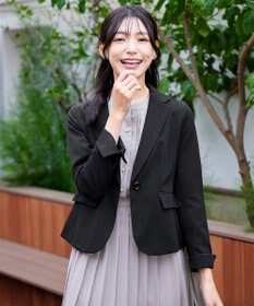 Tiaclasse L 【ダブルクロス・洗える】テーラードジャケット