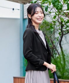 Tiaclasse L 【ダブルクロス・洗える】テーラードジャケット