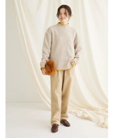 CRAFT STANDARD BOUTIQUE 綿ピーチ綺麗シルエットパンツ