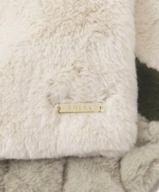 MOONBAT FURLA フェイクファーキルティング風トリコマフラー