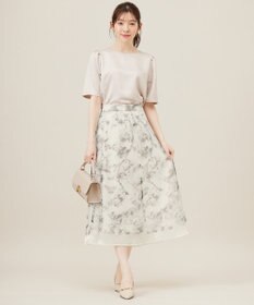 ANY SIS 【洗える】サテン プルオーバー