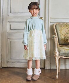 ANY KIDS フラワーチュール ドッキングワンピース