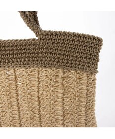 UNBILLION cachecache ペーパー切り替え横編みトートバッグ