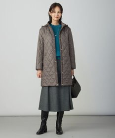 J.PRESS LADIES S 【WEB限定カラーあり・2way】コンパクトタフタキルティング  フーデッド コート